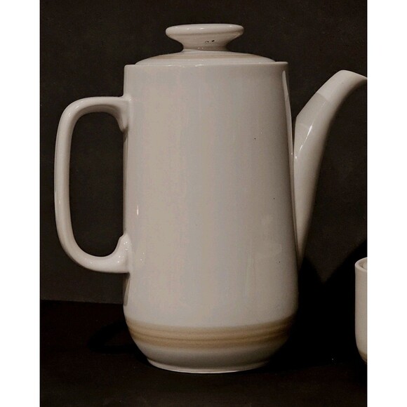 VINTAGE Impressions by Danielle Stoneware Coffee Pot Sugar Bowl Japan MCM EUC - Picture 2 of 10